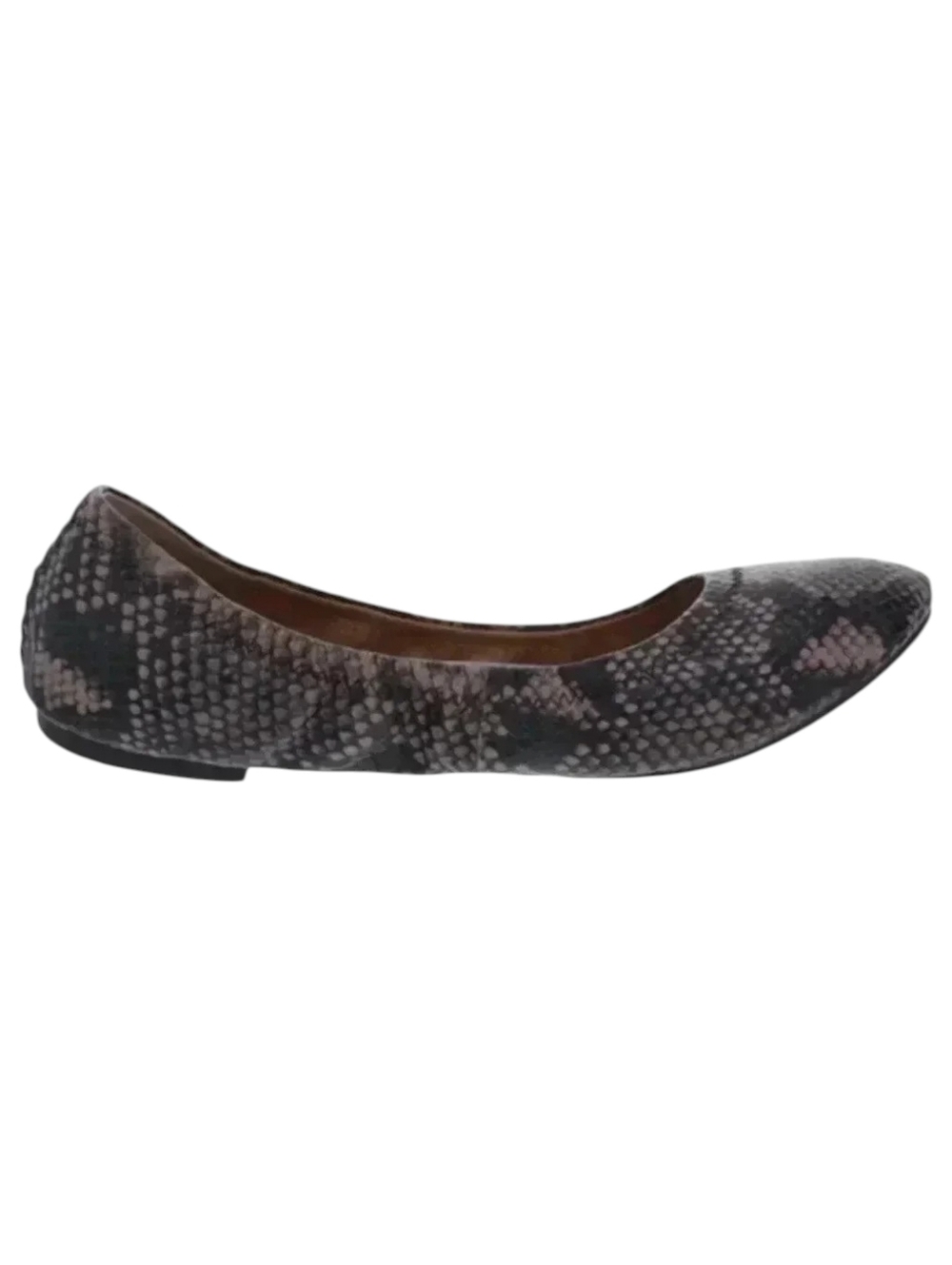 Lucky Brand Emmie Ballet Flats Women 7 Snake Print Slip On Shoes